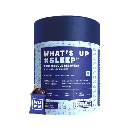What’s Up Wellness Melatonin Gummies for Sleep With Muscle Recovery & Nerve Relaxation, Melatonin 5mg Helps You Sleep Soundly and Wake Up Fresh &...